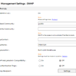 SNMP - change the default community name