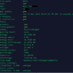 How to check battery percentage of a remote Linux server via terminal